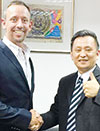 Tim Fraser, director of Intertrade and Steven Chen, CEO of AVTECH.